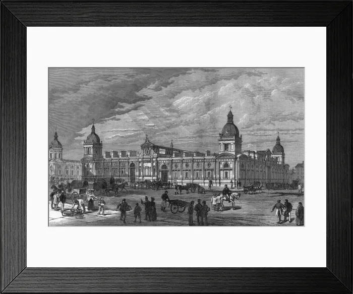 Framed Print : Smithfield Market 1875
