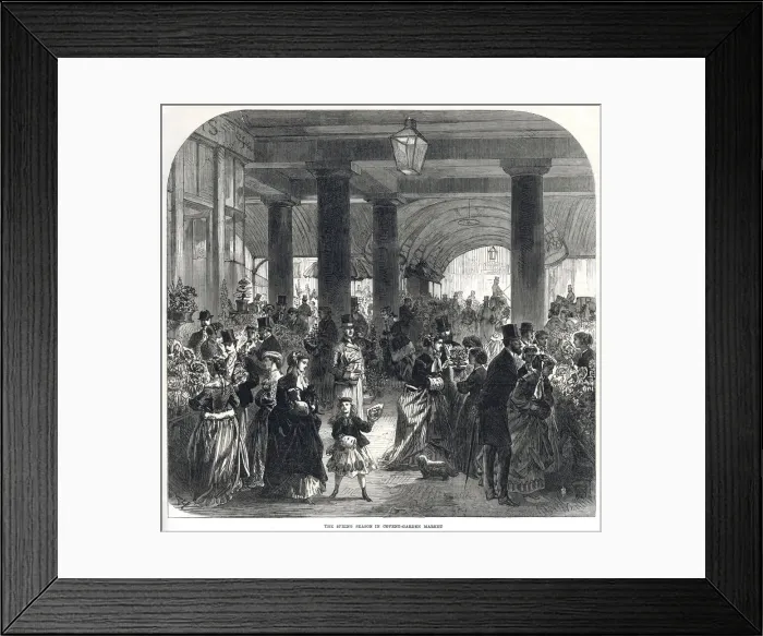Framed Print : COVENT GARDEN IN THE SPRING 1867 Framed Print : COVENT GARDEN IN THE SPRING 1867