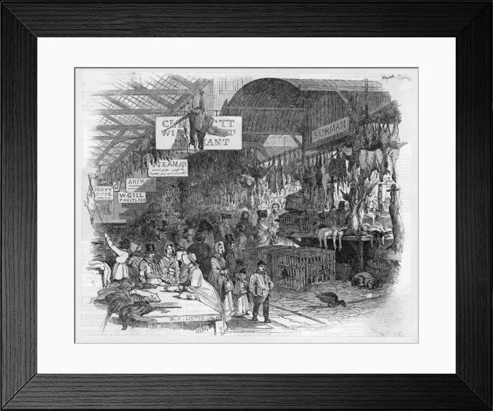 Framed Print : Leadenhall Market, Xmas Framed Print : Leadenhall Market, Xmas