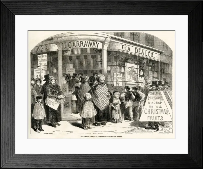 Framed Print : Tea dealer 1850 Framed Print : Tea dealer 1850