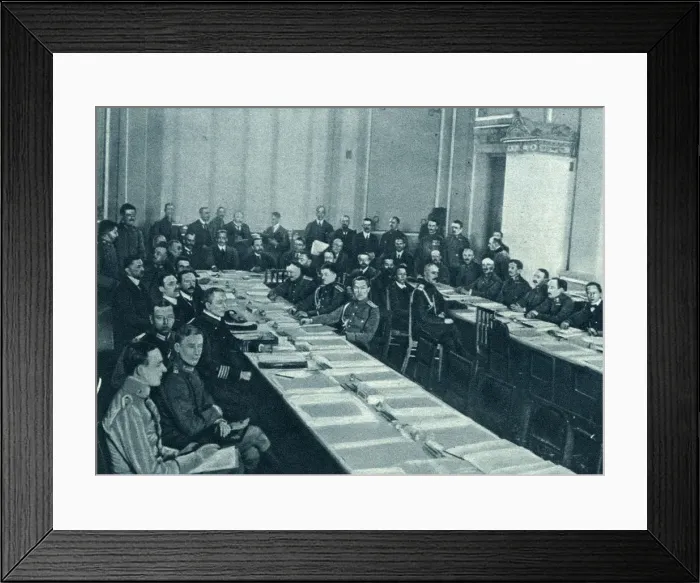 Framed Print : TREATY NEGOTIATIONS 1918 Framed Print : TREATY NEGOTIATIONS 1918