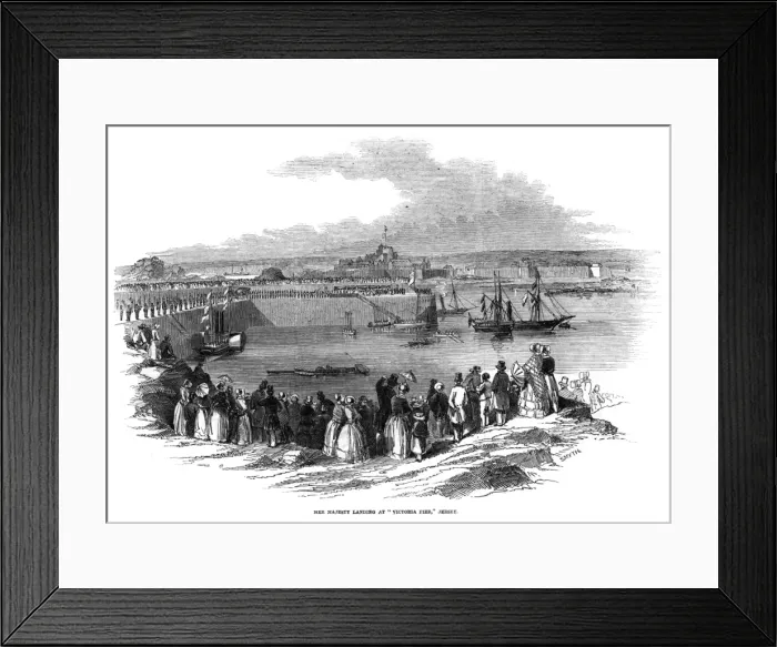 Framed Print : Jersey  /  Victoria Pier