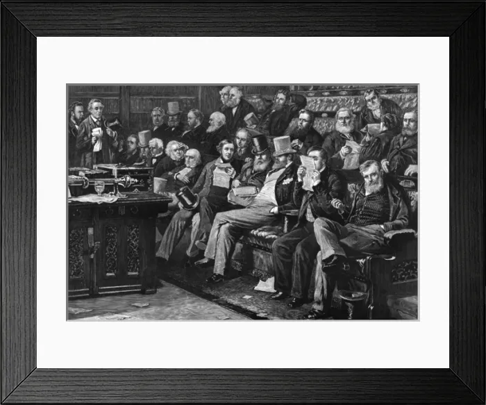 Framed Print : Gladstone / Commons / 1880 Framed Print : Gladstone / Commons / 1880