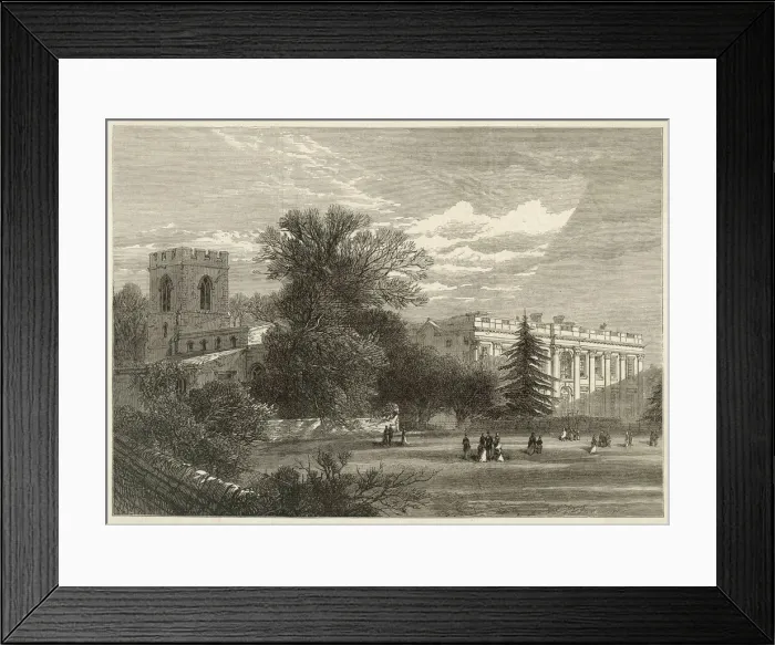 Framed Print : Easton Neston  /  1876