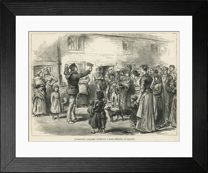 Framed Print : Strike Meeting  /  Boldon