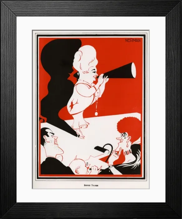 Framed Print : Sophie Tucker  /  Nerman