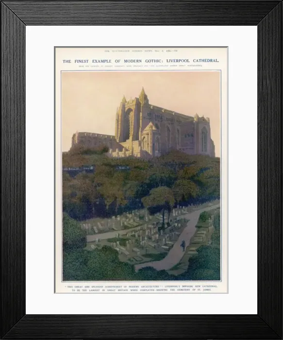 Framed Print : Liverpool / Cathedral 1925 Framed Print : Liverpool / Cathedral 1925