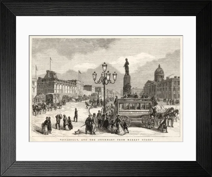 Framed Print : Manchester Piccadilly Framed Print : Manchester Piccadilly