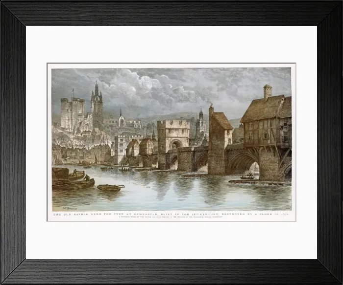 Framed Print : NEWCASTLE ON TYNE 1771 Framed Print : NEWCASTLE ON TYNE 1771