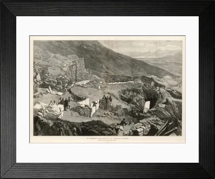 Framed Print : Schliemann at Mycenae Framed Print : Schliemann at Mycenae