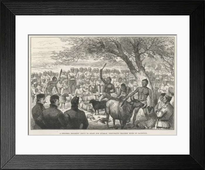 Framed Print : Ghurkas Prevent Cholera Framed Print : Ghurkas Prevent Cholera