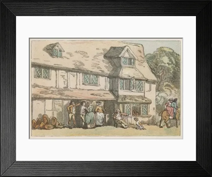 Framed Print : Earthenware Shop  /  1782