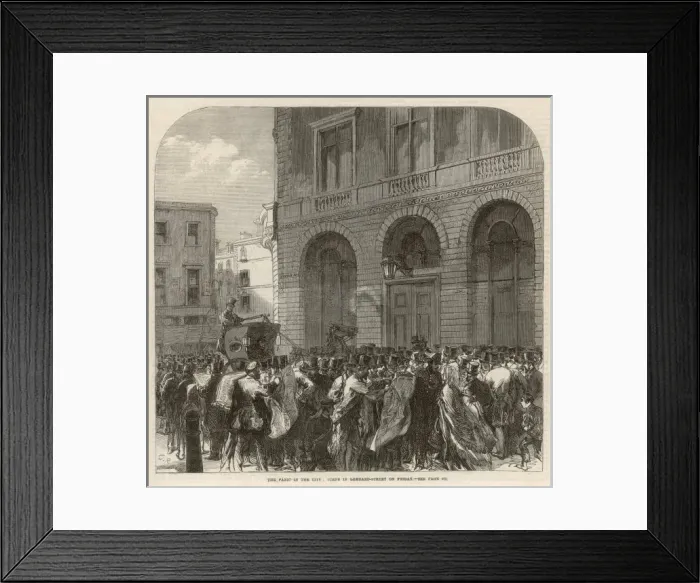 Framed Print : Black Friday, 1866
