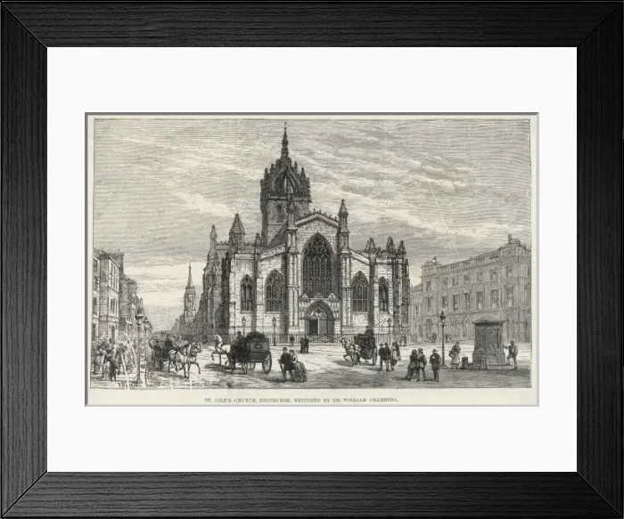 Framed Print : Edinburgh  /  St Giles 1883