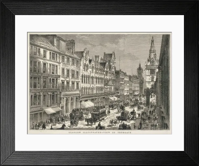 Framed Print : Glasgow / Trongate 1880 Framed Print : Glasgow / Trongate 1880