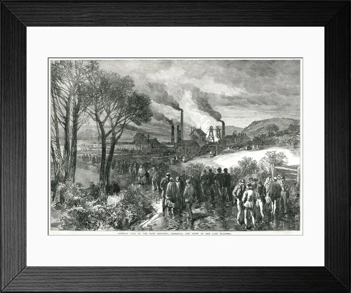 Framed Print : Oaks Colliery 1866 Framed Print : Oaks Colliery 1866