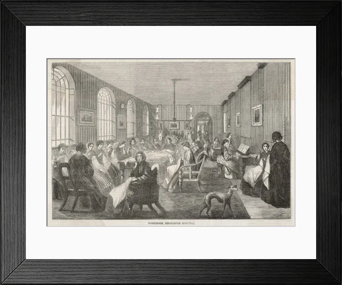 Framed Print : Bethlehem / Workroom / 1860 Framed Print : Bethlehem / Workroom / 1860