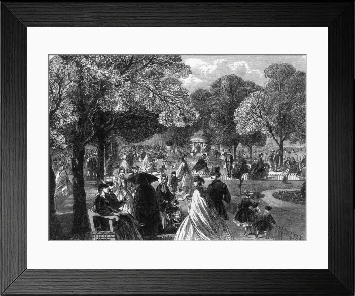 Framed Print : REGENTS PARK 1863 Framed Print : REGENTS PARK 1863