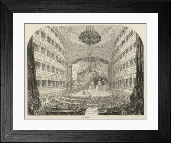 Framed Print : Covent Garden 1847 Framed Print : Covent Garden 1847