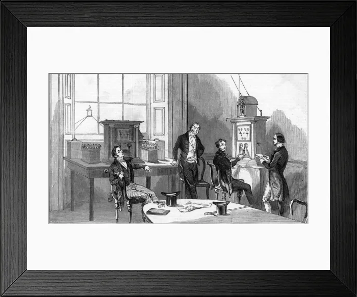 Framed Print : NINE ELMS OFFICE 1845