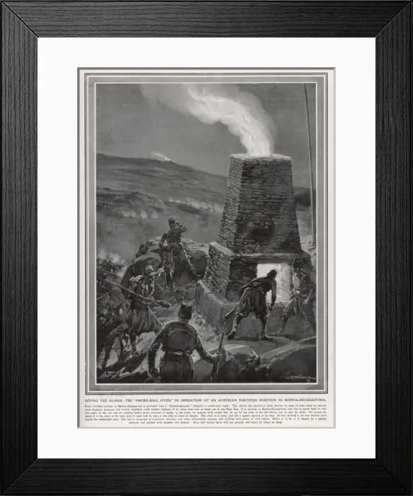 Framed Print : Austrian Beacons 1909 Framed Print : Austrian Beacons 1909
