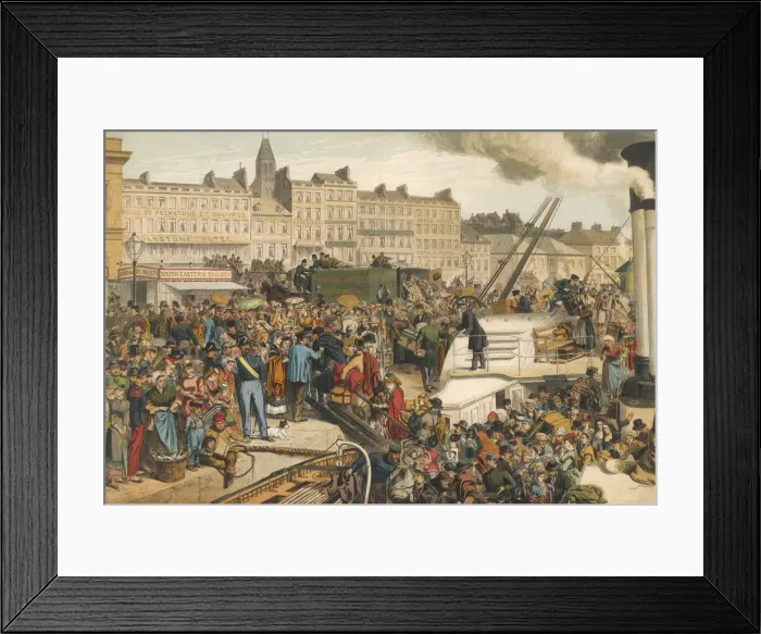 Framed Print : BOULOGNE  /  FOLKESTONE BOAT
