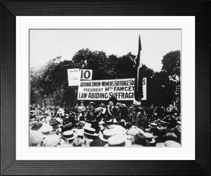 Framed Print : Fawcett / Hyde Park / 1913 Framed Print : Fawcett / Hyde Park / 1913