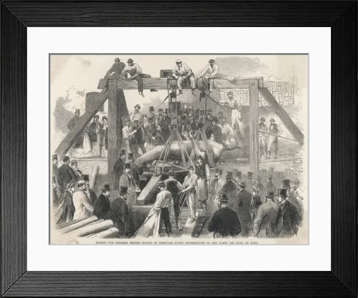 Framed Print : Hercules Statue / Rome Framed Print : Hercules Statue / Rome