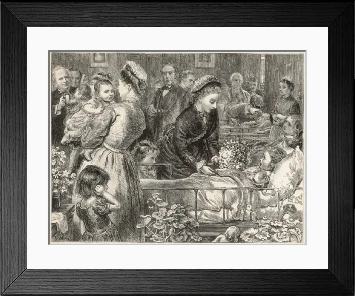 Framed Print : Royal Visit to Hospital