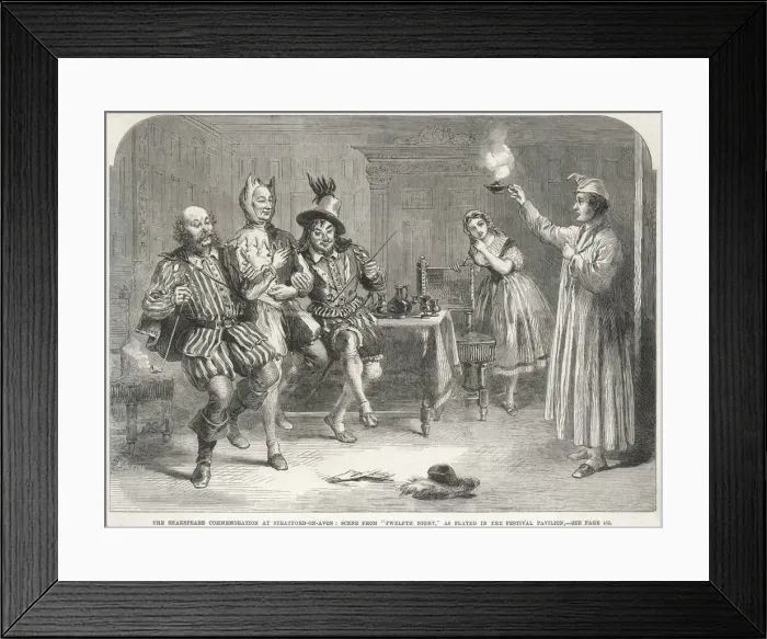 Framed Print : 12th Night / 1864 Perform Framed Print : 12th Night / 1864 Perform