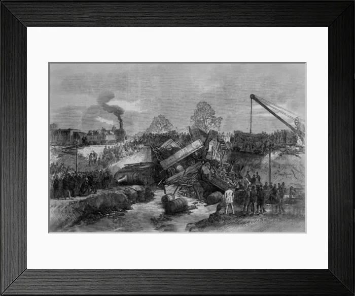 Framed Print : Rail Accident Beckenham Framed Print : Rail Accident Beckenham
