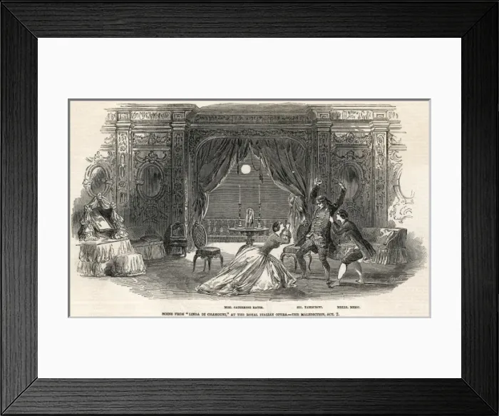 Framed Print : DONIZETTI / Linda di Chamounix Framed Print : DONIZETTI / Linda di Chamounix