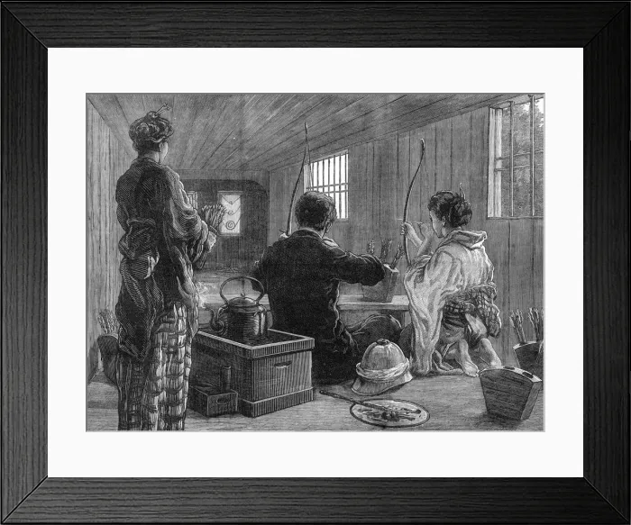 Framed Print : ARCHERY IN TOKYO 1881 Framed Print : ARCHERY IN TOKYO 1881