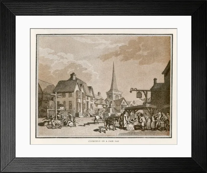 Framed Print : CUCKFIELD FAIR  /  1790