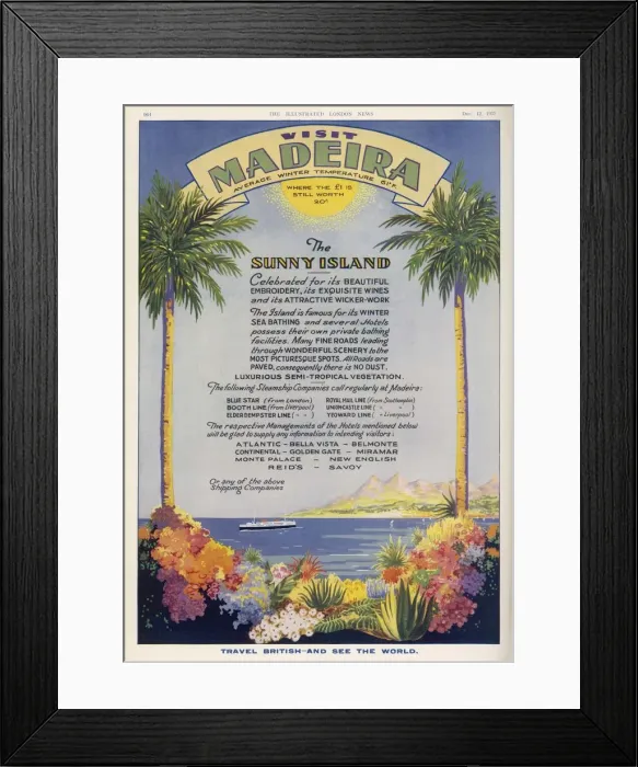 Framed Print : ATLANTIC ISLANDS / MADEIRA Framed Print : ATLANTIC ISLANDS / MADEIRA