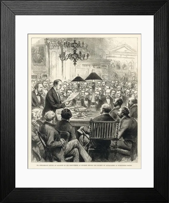 Framed Print : Schliemann in London Framed Print : Schliemann in London