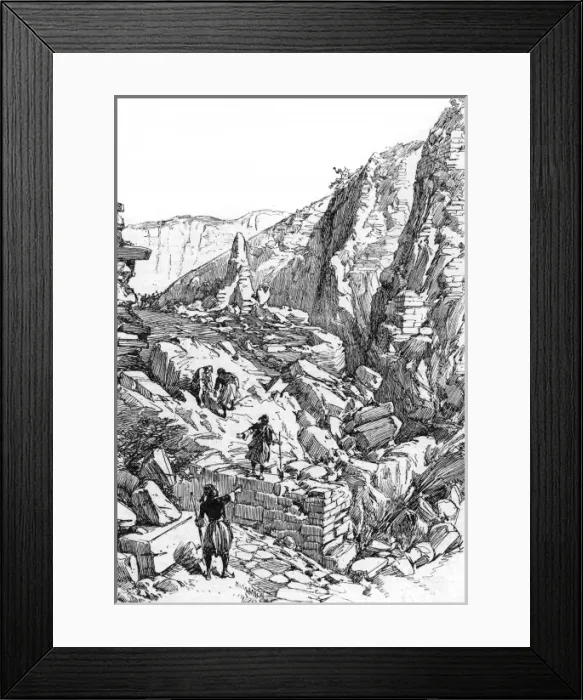 Framed Print : Excavations at Troy