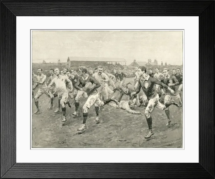 Framed Print : Ireland V England 1900 Framed Print : Ireland V England 1900