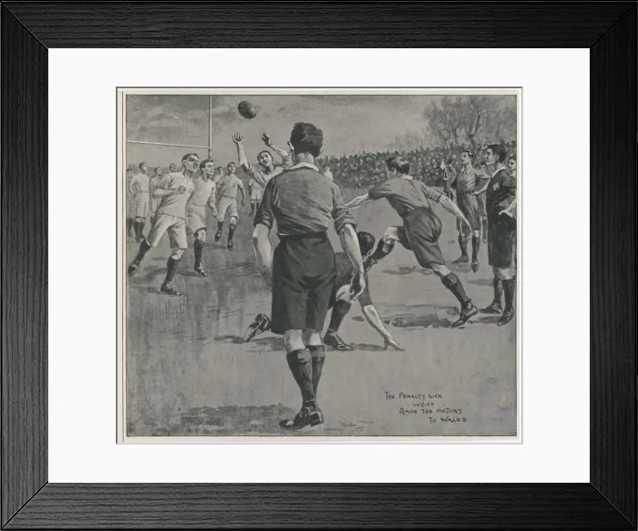 Framed Print : England Vs Wales 1902 Framed Print : England Vs Wales 1902