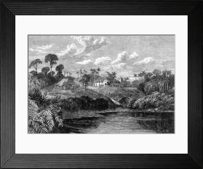 Framed Print : Borneo / Sarawak 1864 Framed Print : Borneo / Sarawak 1864
