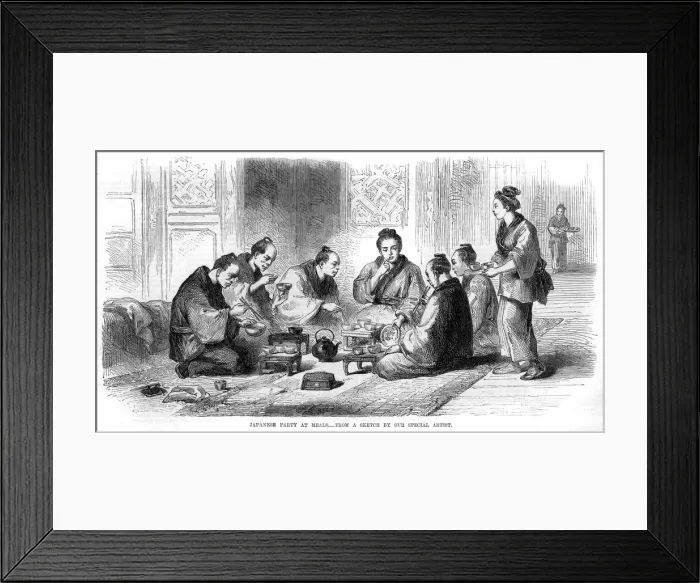 Framed Print : WAITRESS & JAPANESE MEN WAITRESS & JAPANESE MEN Framed Print : WAITRESS & JAPANESE MEN WAITRESS & JAPANESE MEN
