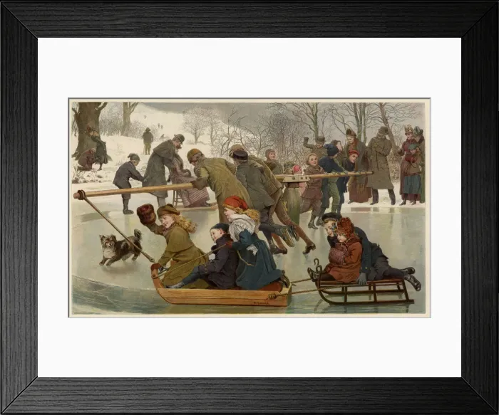 Framed Print : MERRY GO ROUND ON ICE Framed Print : MERRY GO ROUND ON ICE