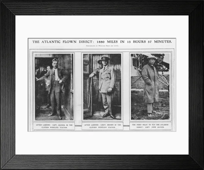 Framed Print : Alcock & Brown - 1