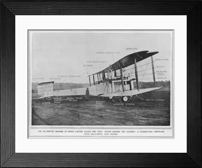 Framed Print : Alcock & Brown - 2