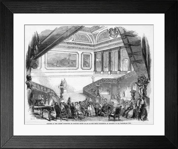 Framed Print : MEETING OF LADIES 1850