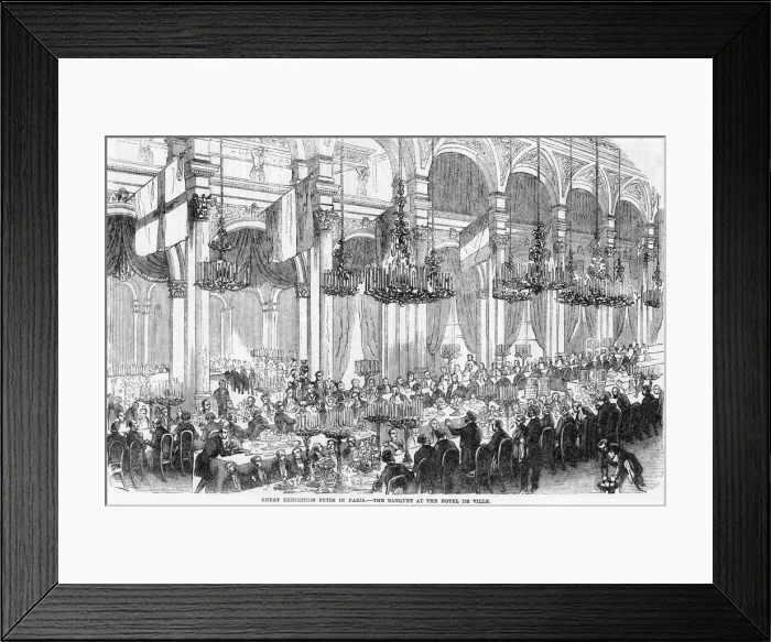 Framed Print : MEETING IN PARIS Framed Print : MEETING IN PARIS