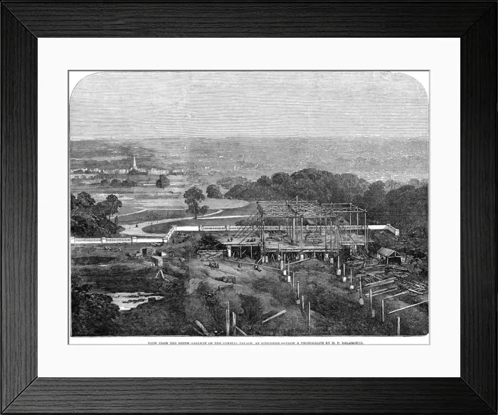 Framed Print : CRYSTAL PALACE PROGRESS