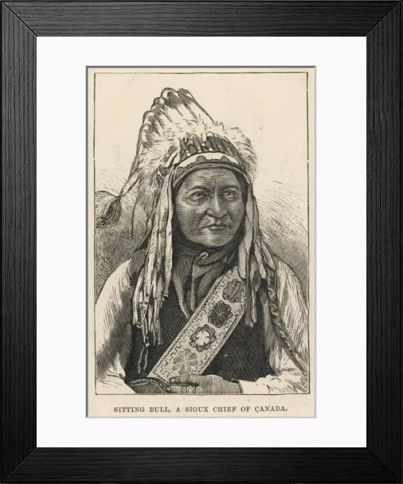 Framed Print : Racial  /  Sitting Bull  /  Iln