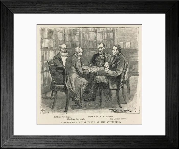 Framed Print : Whist Party at Athenaeum Framed Print : Whist Party at Athenaeum