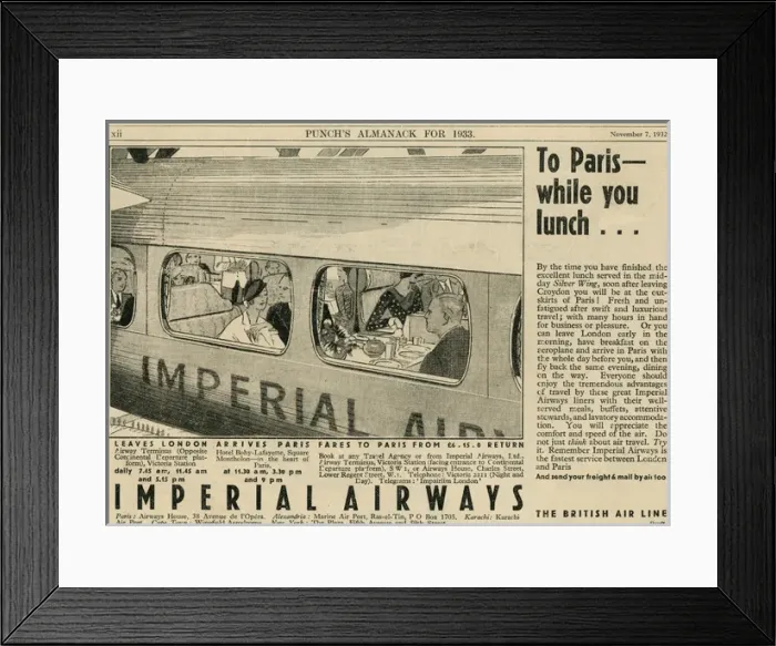 Framed Print : To Paris while you Lunch